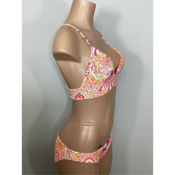 New. Seafolly floral paisley bikini set. S/M. Retails $179 - Picture 3 of 9
